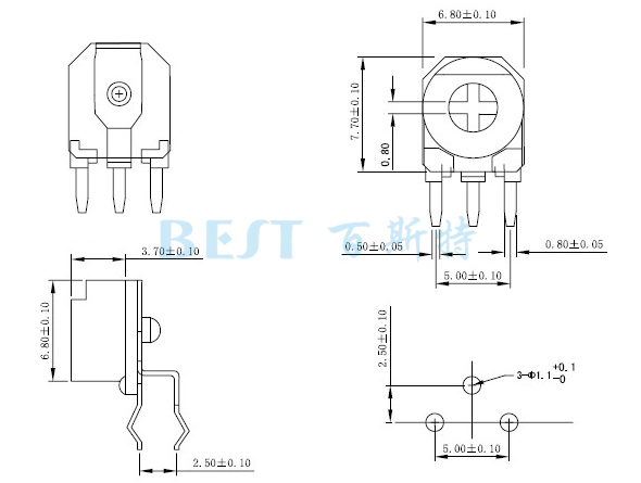 陶瓷可調(diào)電阻RM065G-H3